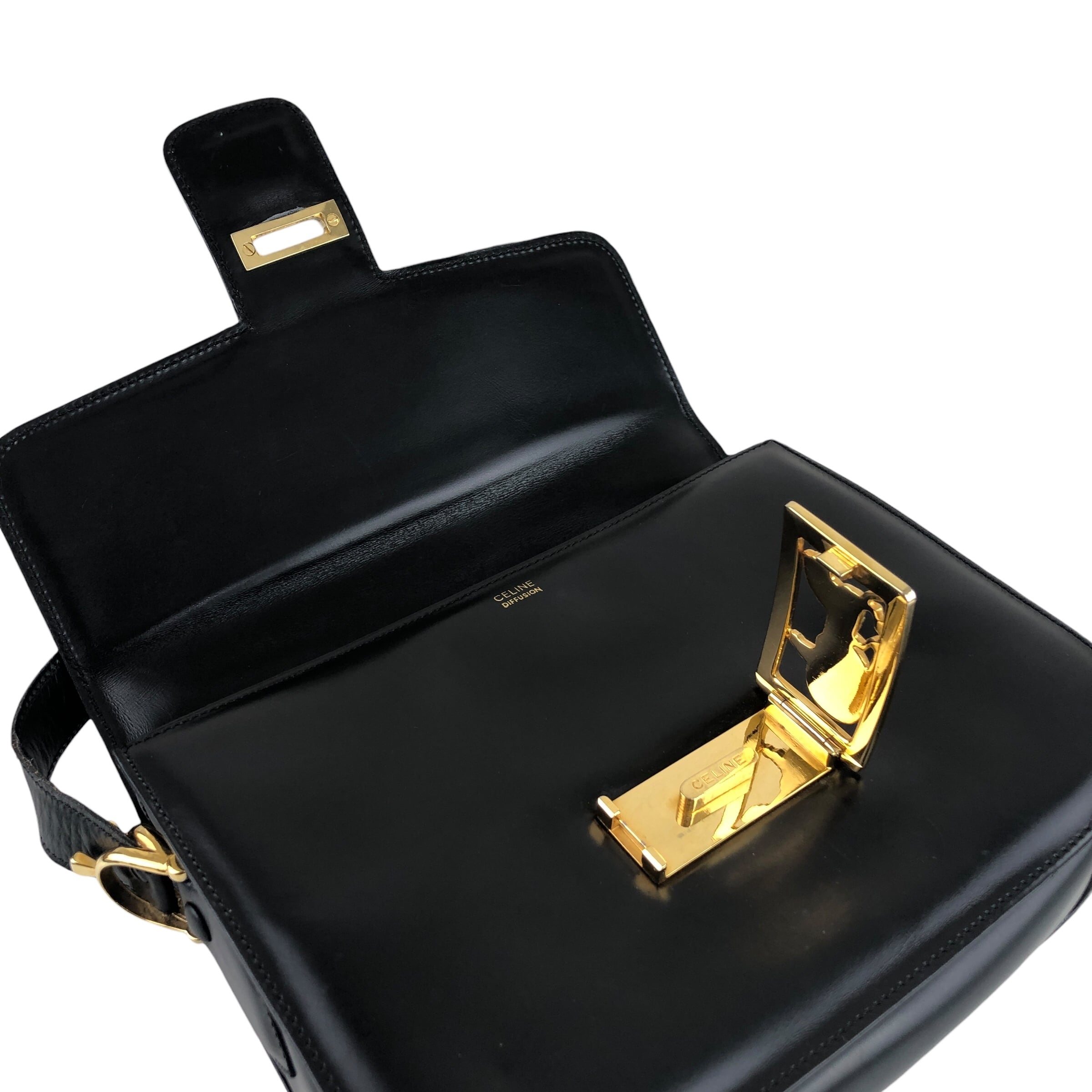 CELINE セリーヌ ショルダーバッグ ブラック 馬車 ホースキャリッジ