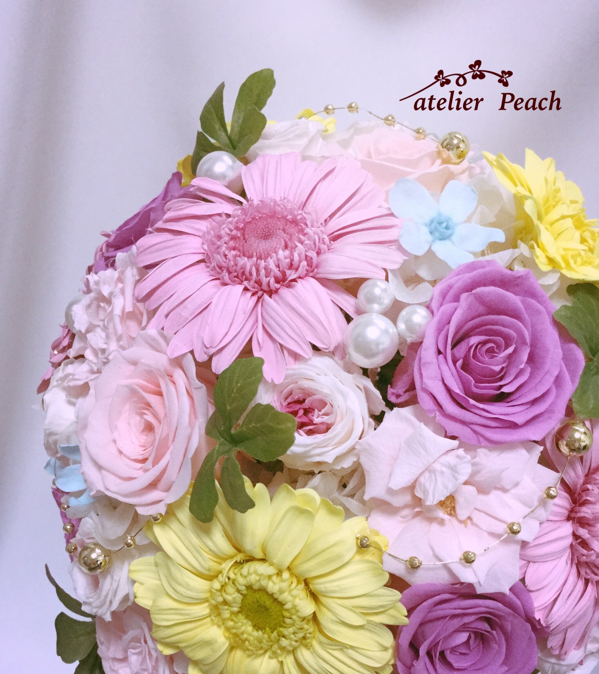 ティアドロップブーケ/ブーケBOXでお届け | アトリエpeach