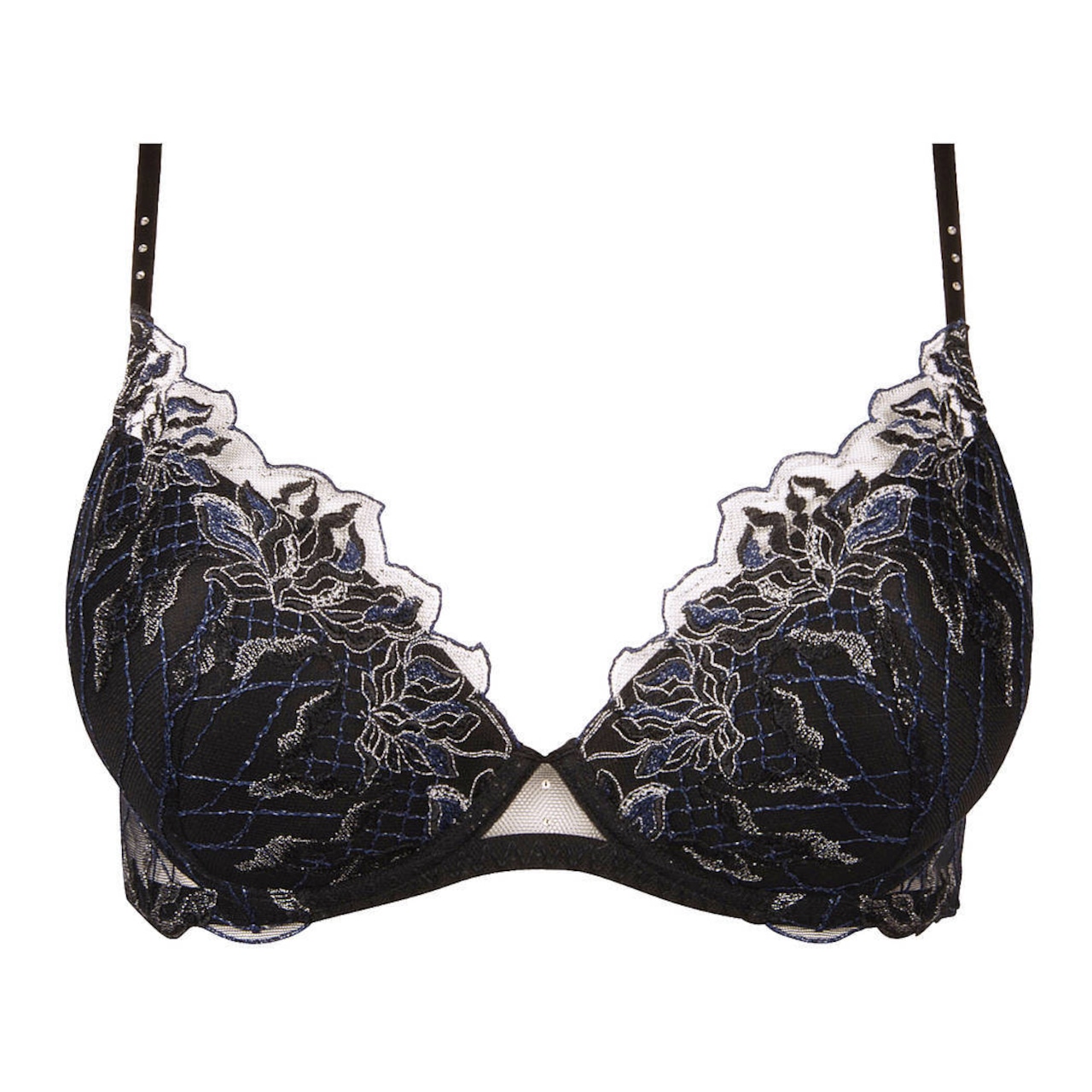 シックな夜 モールドカップブラジャー リズシャルメル