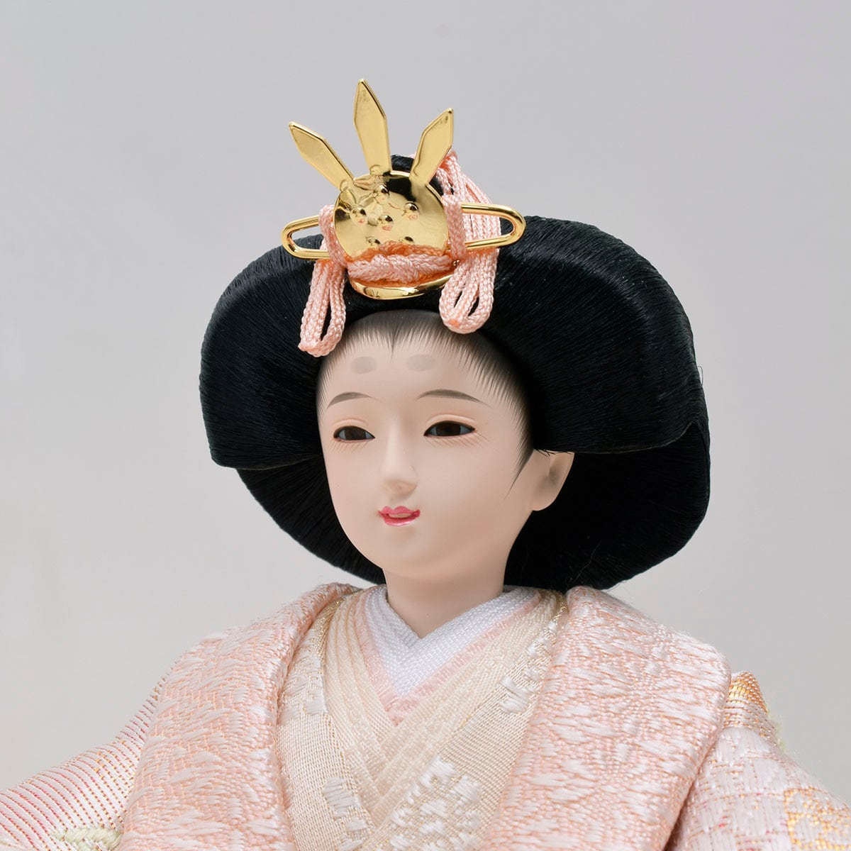 2023年新作ケース飾り雛人形親王飾りコンパクト送料込令和初節句梅桜