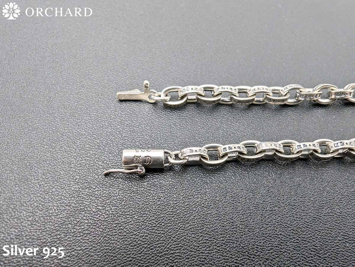 50cm シルバー925 ネックレス ペーパーチェーンネックレス B系 925