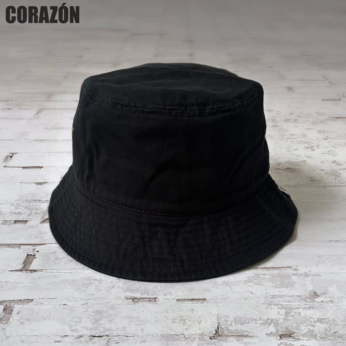 CORAZÓN CORAZON ロゴ バケットハット ブラック | CORAZON OnlineShop
