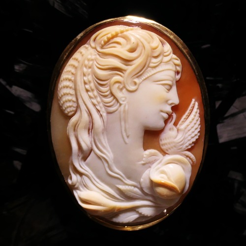 カルロ・パルラーティ作　希少な古作”薔薇と貴婦人”