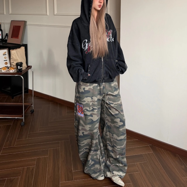 orange-point camouflage pants　オレンジポイント迷彩パンツ　J2119