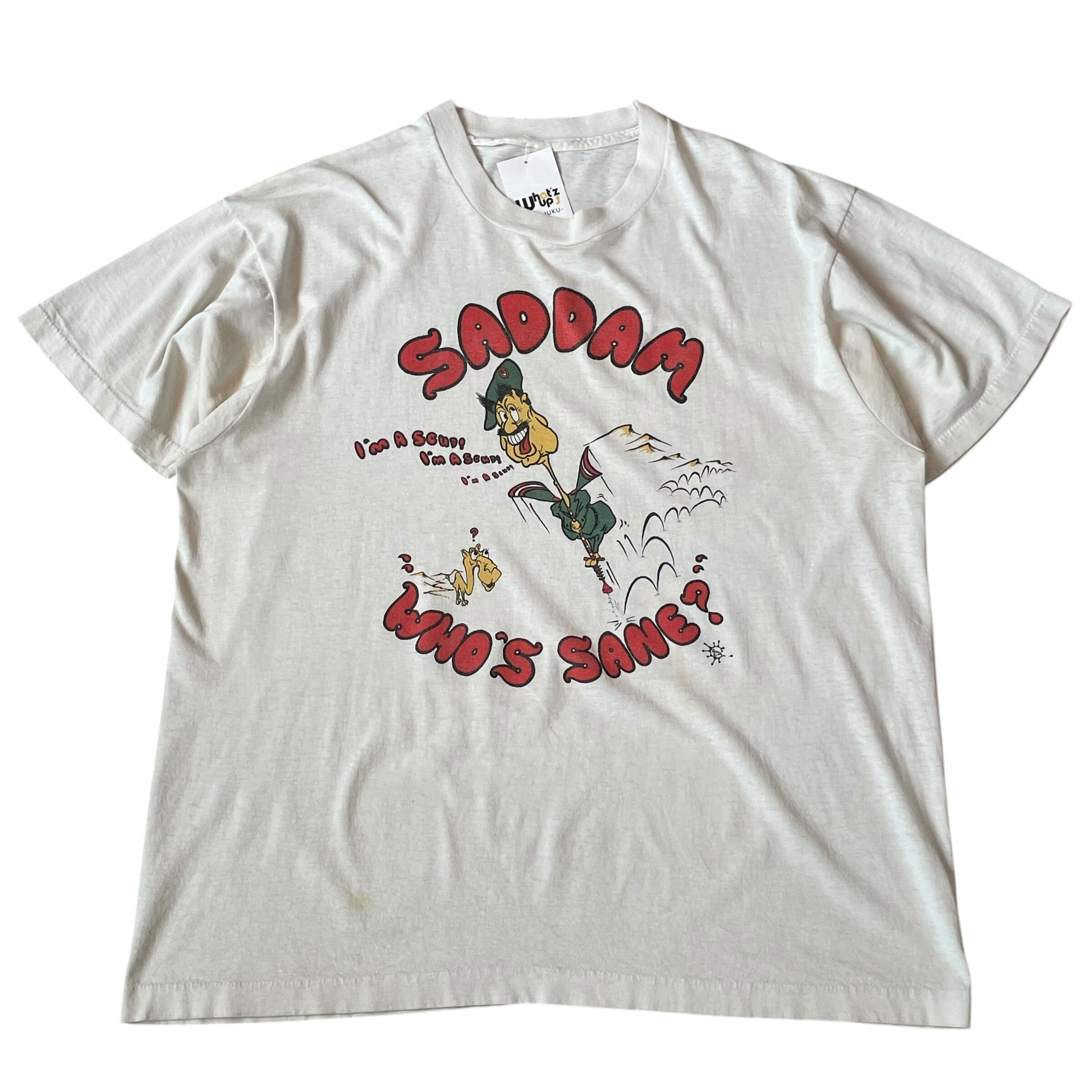 80s SADDAM "WHO'S SANE ?" T-shirt