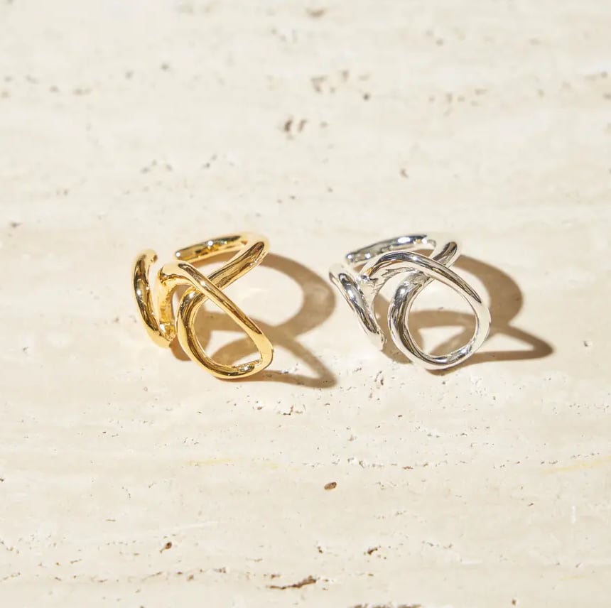 【23AW】Soierie ソワリー / Curve hoop earcuff ring | TRENTオンラインショップ　(福岡市セレクトショップ)  powered by BASE