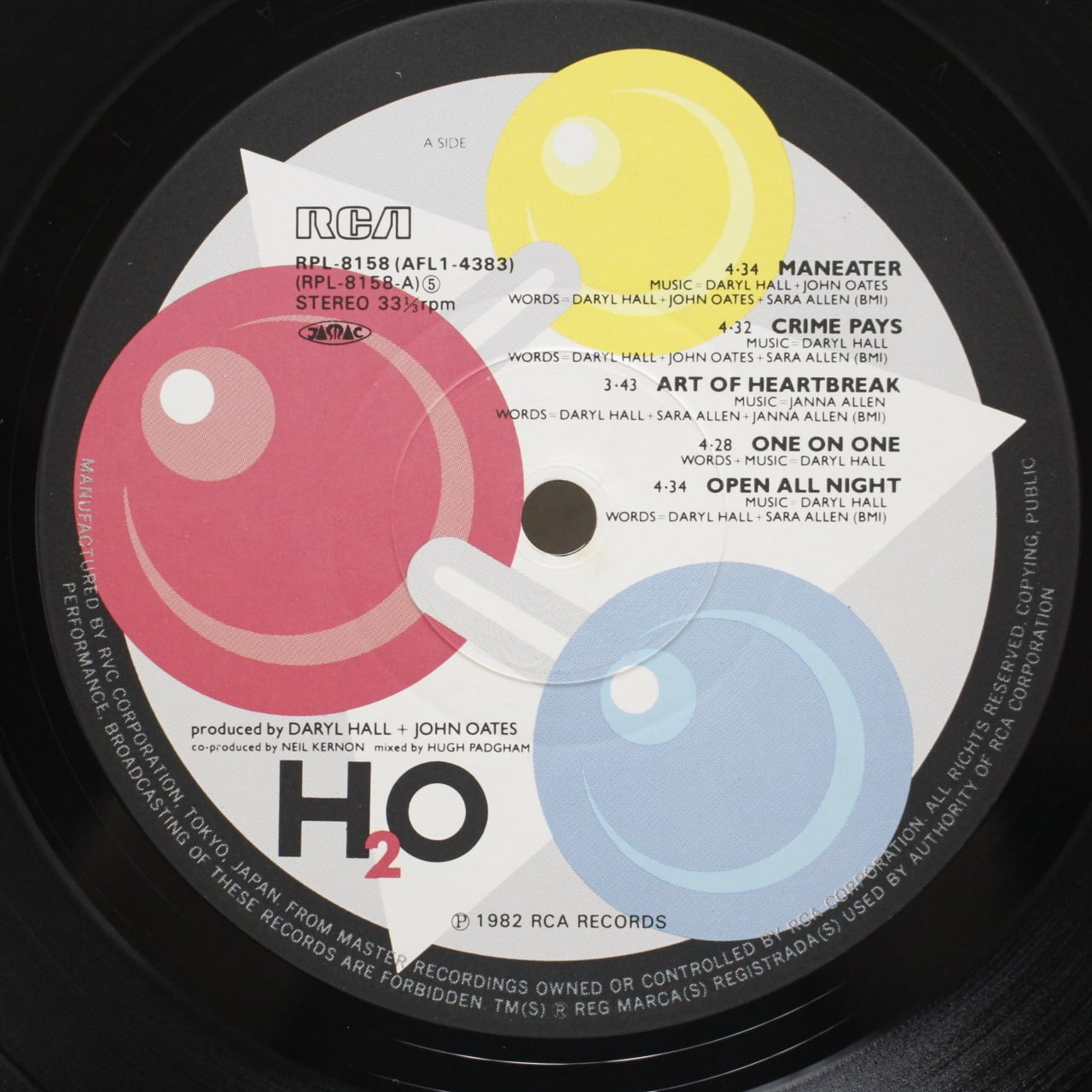 Daryl Hall & John Oates / H2O [RPL-8158, AFL1-4383] - 画像3