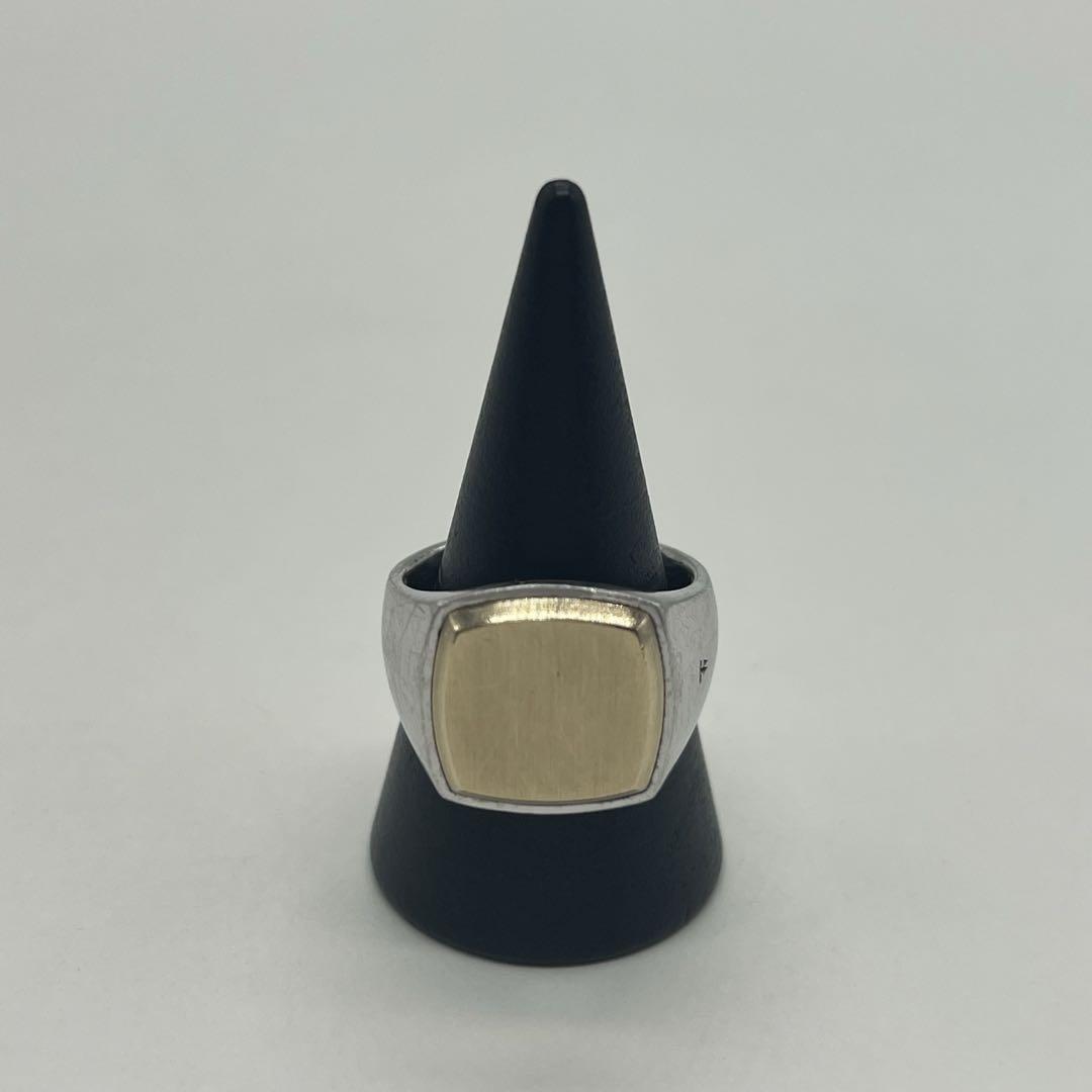 トムウッド TOMWOOD クッションゴールドトップ リング 17号 コンビ