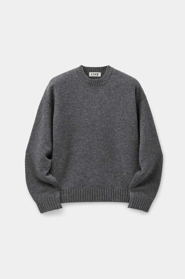 [COOR] Wool Crop Crew Neck Sweater (Melange Gray) 正規品 韓国ブランド 韓国通販 韓国代行 韓国ファッション クール クーア クアー 日本 店舗