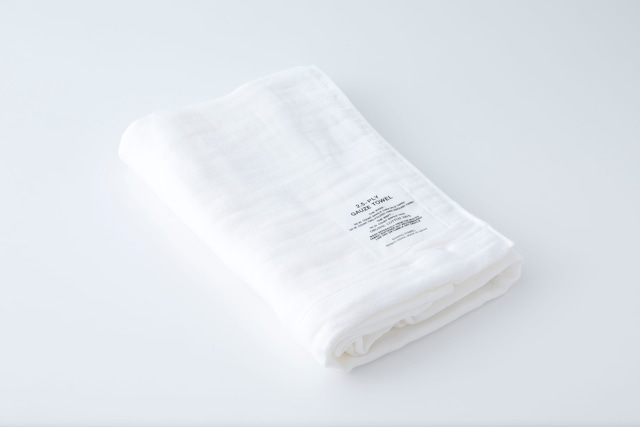 2.5-PLY GAUZE TOWEL：BATH TOWEL (White) / SHINTO TOWEL