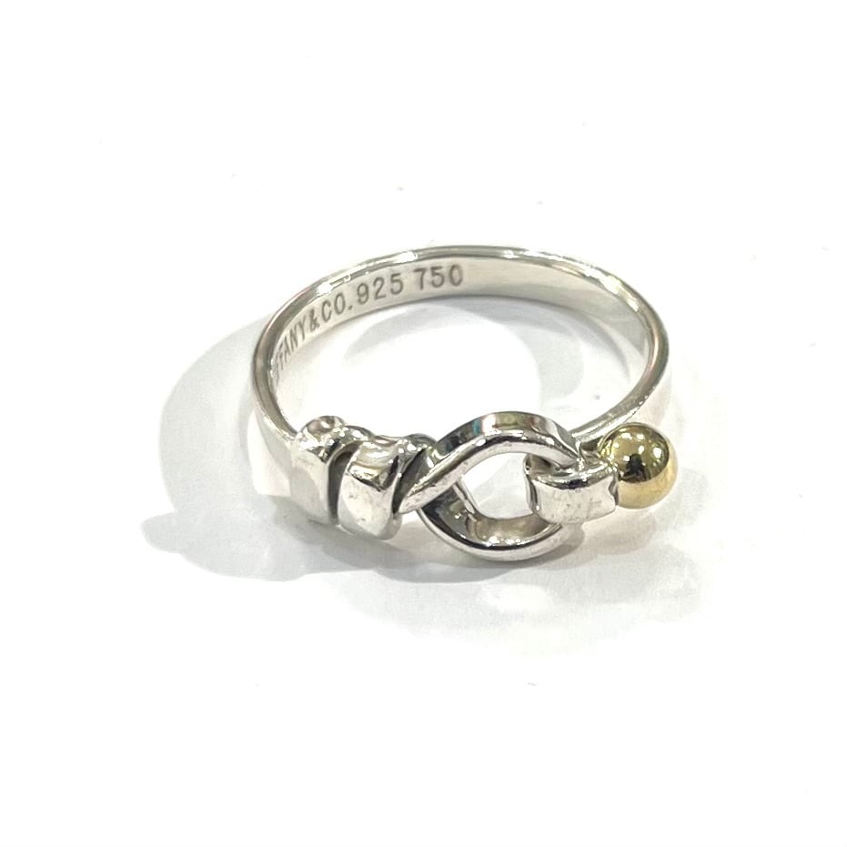TIFFANY&CO】【14.5号】2678 ティファニー結ツイストフック18kリング