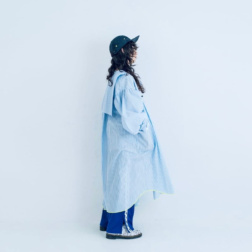frankygrow STRIPE SAILOR COLLAR GOWN / F2 | PAY ID
