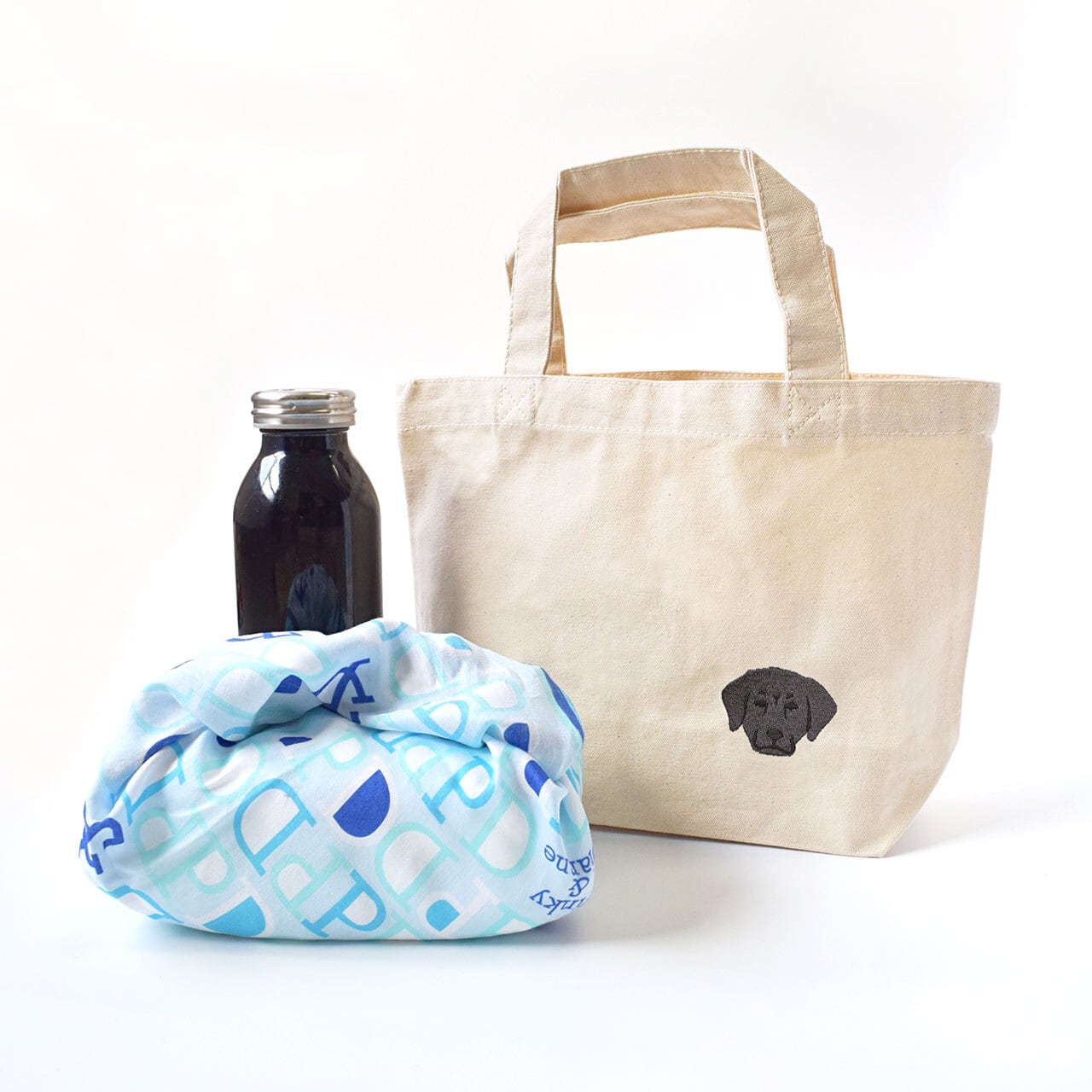 ラブラドールレトリバー刺繍 お散歩ハンドッグ（名入れ可） ランチ