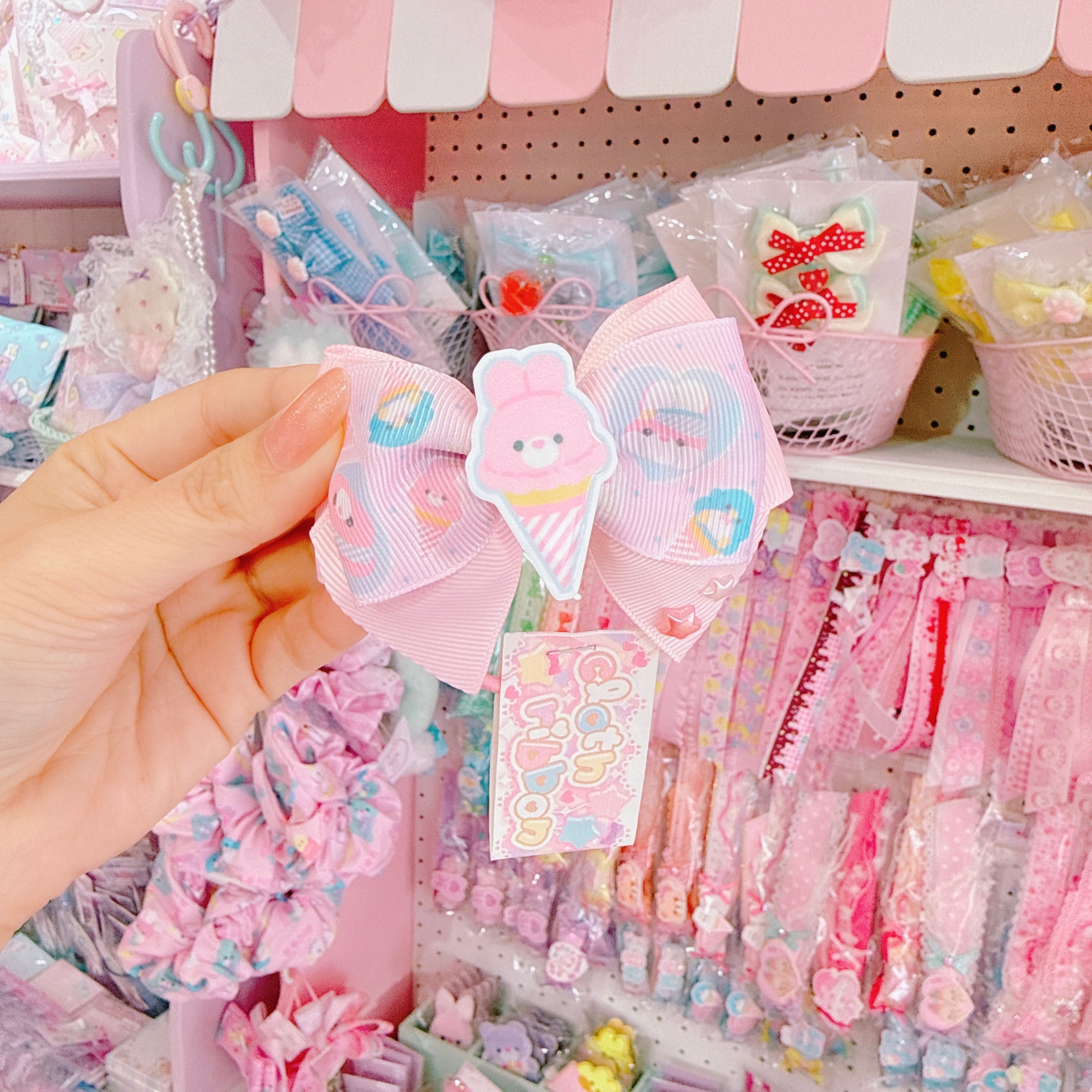 【C5】82-14パーツ付きヘアゴム