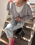 【新作5%OFF・3日間】Deep U-neck Sweat_3colors