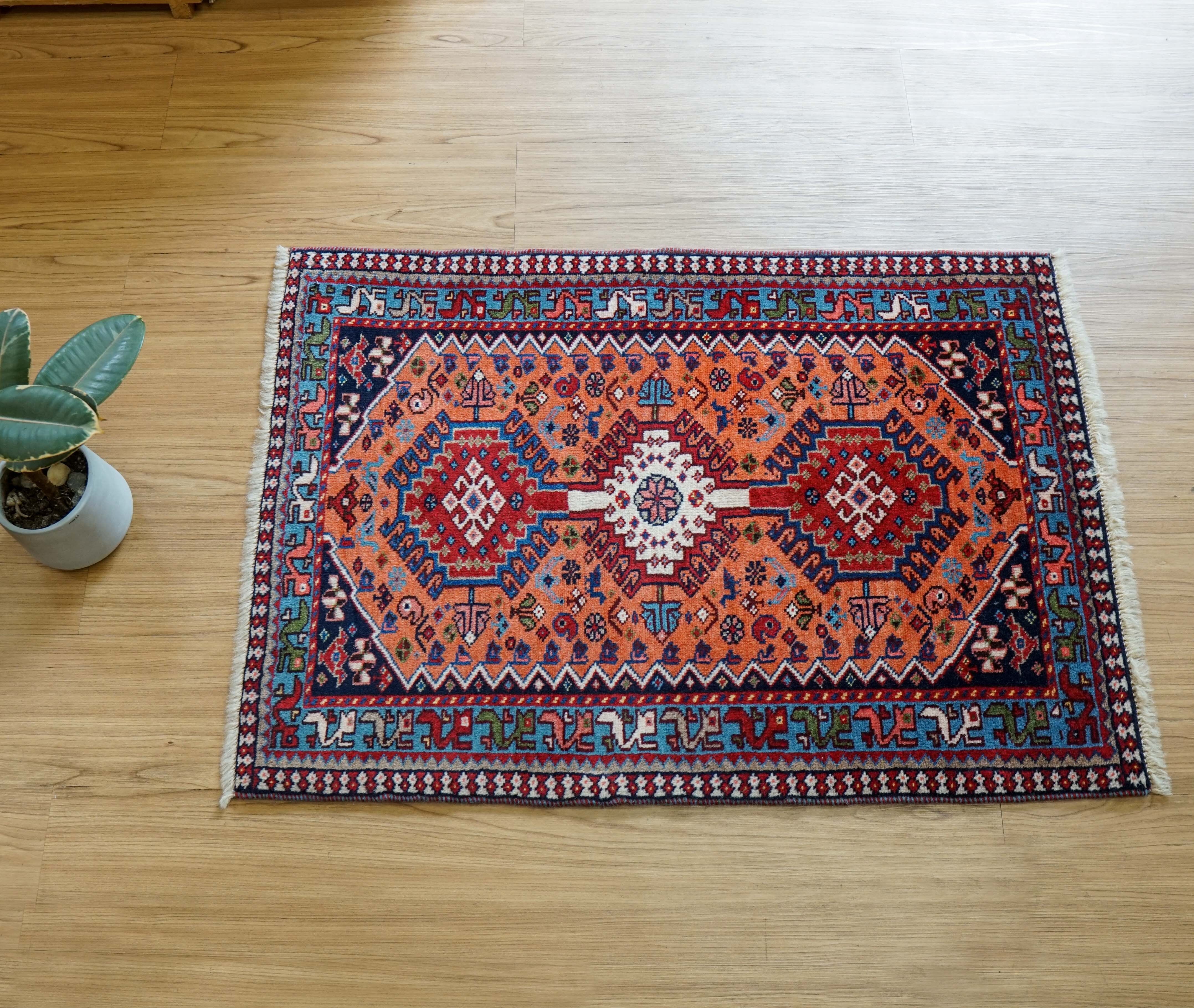 手織りペルシャ絨毯 メイメ産 オールド157×110cm | Decorworks