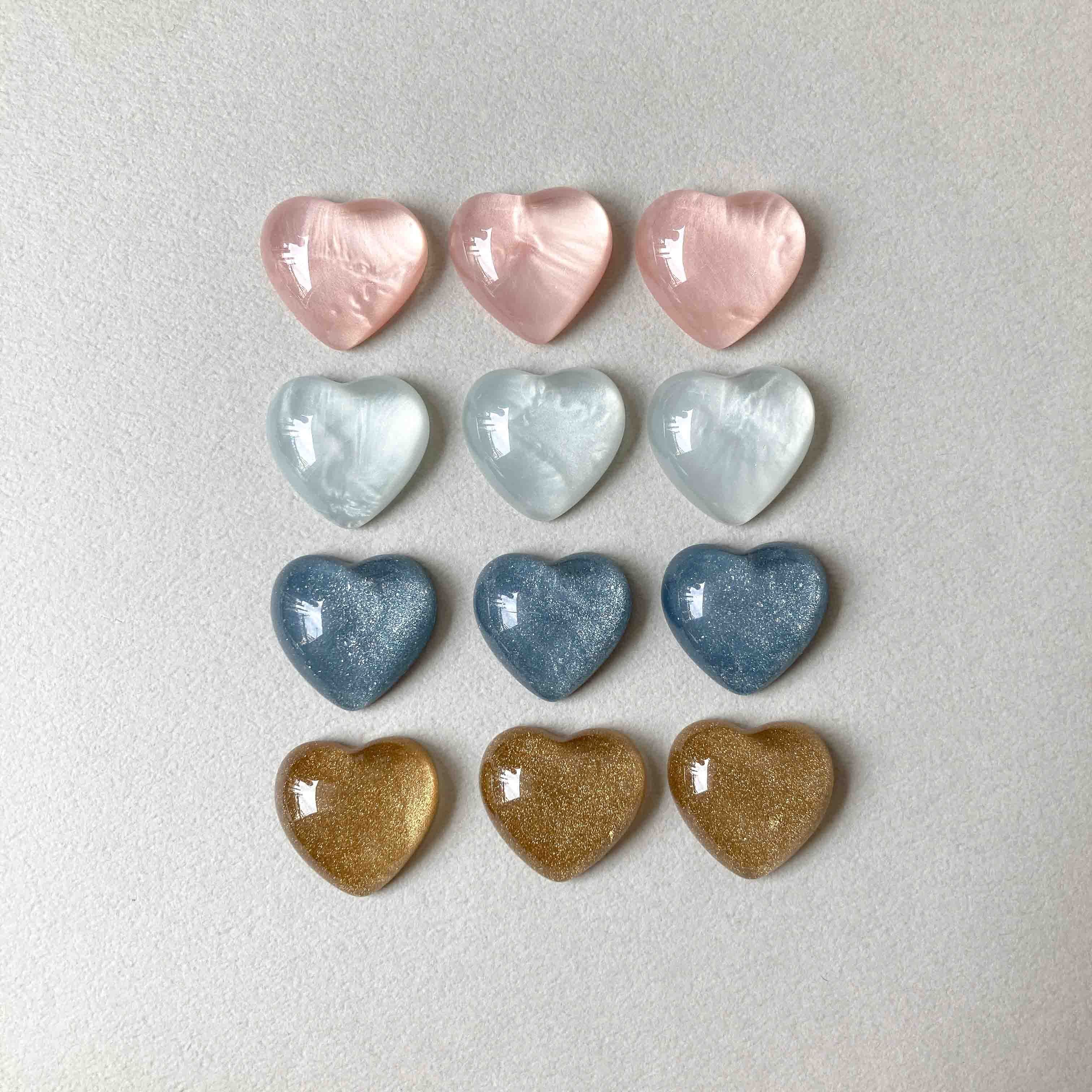 R-602 ✴︎new✴︎レジンカボション ハート型︎♡* R-602 ✴︎new✴︎レジンカボション ハート型︎♡*