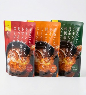 まるごとチキンレッグ入りスープカレー　あっさりトマト味