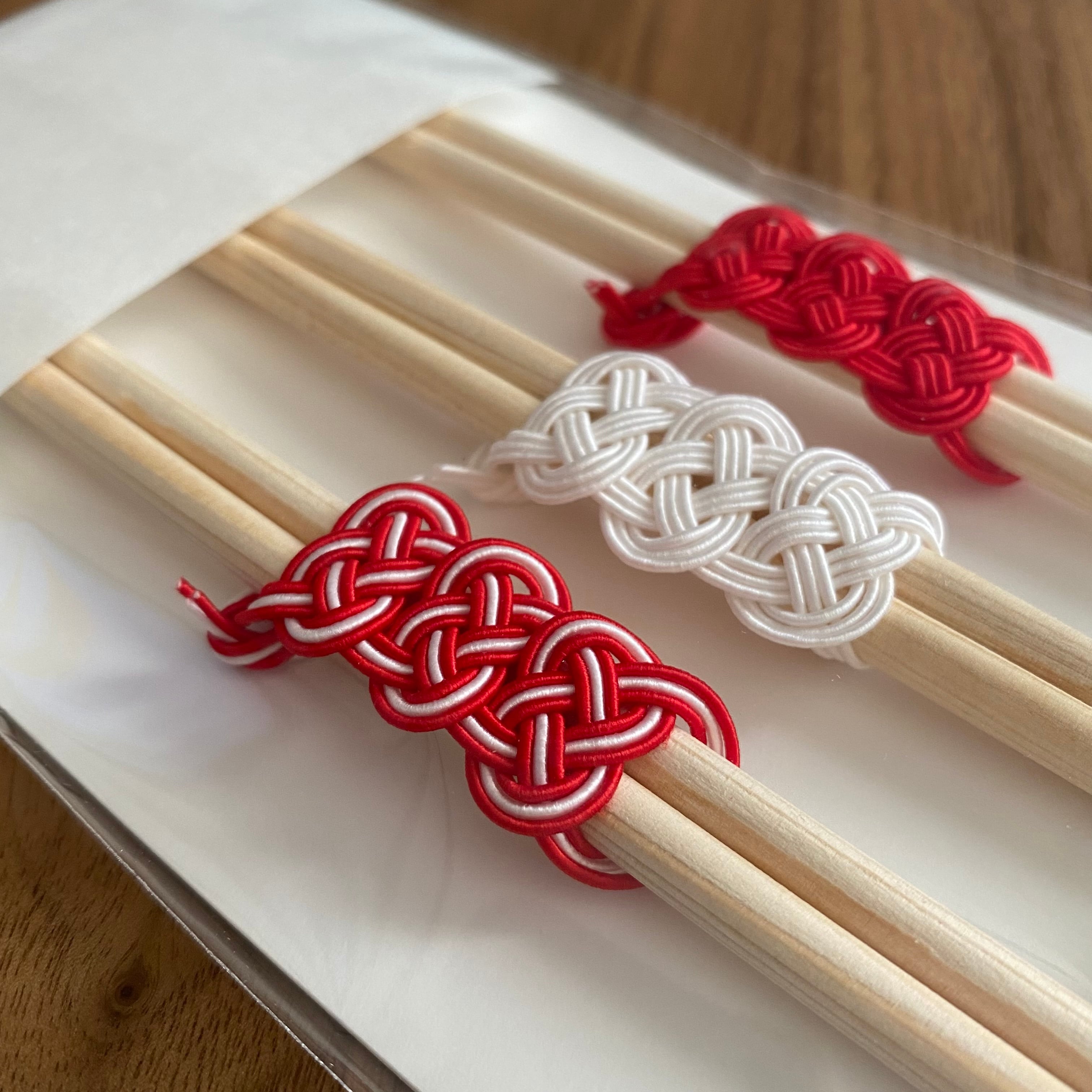 水引祝い箸 3膳入り 金と赤 | 小さな展覧会