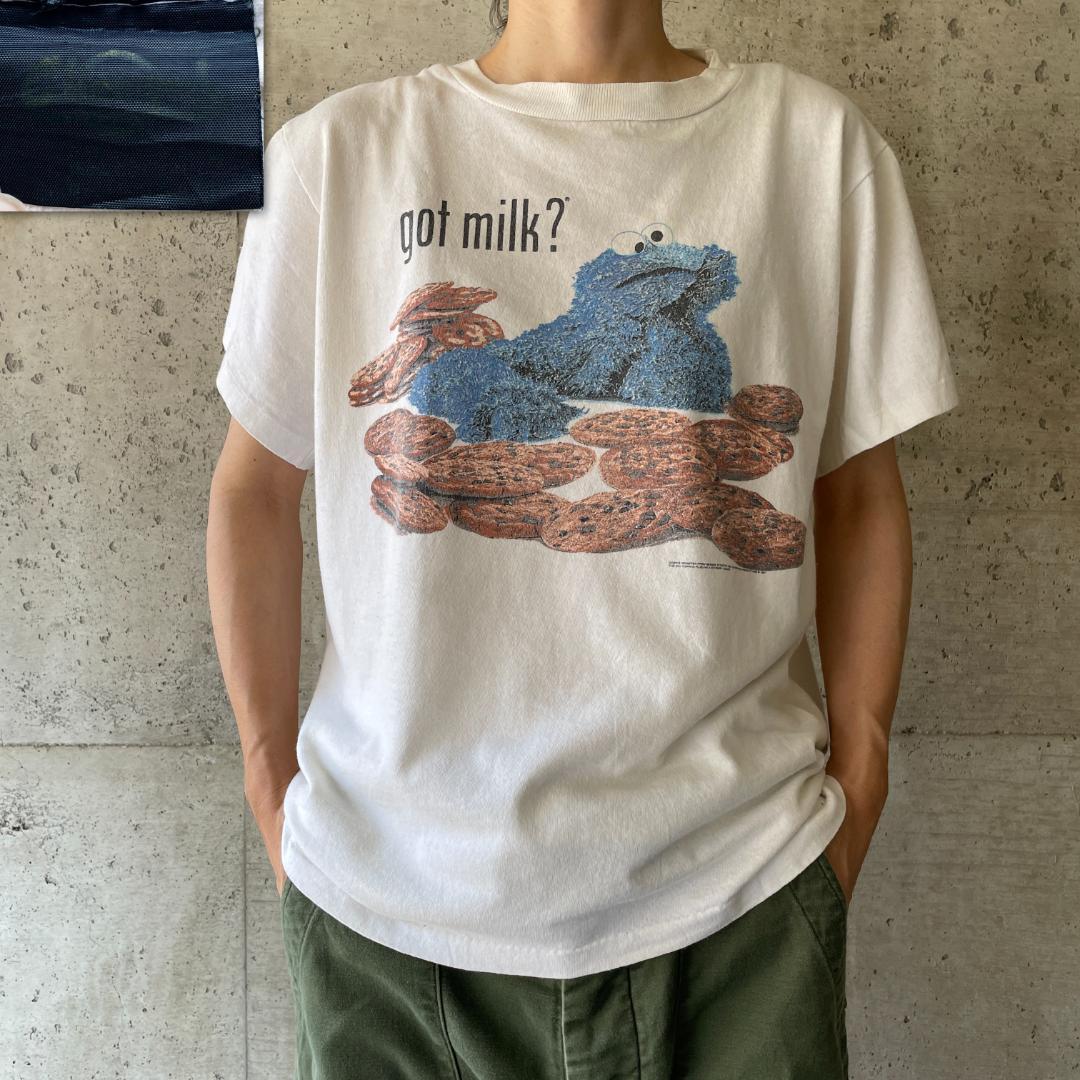 XZ372 Tシャツ クッキーモンスター セサミストリート 90s ビンテージ 