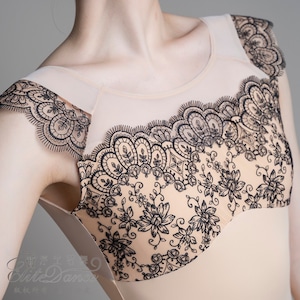 OUTLET (アウトレット商品) Black lace バレエレオタード