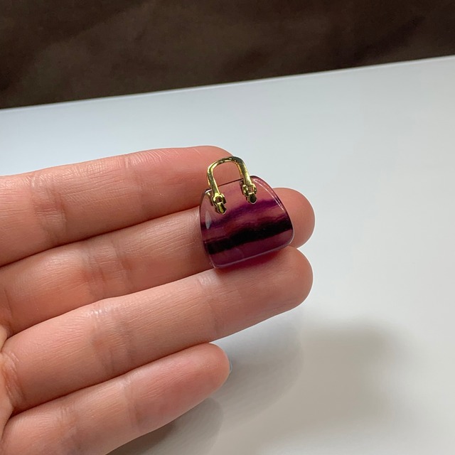 48.天然石とお出かけ☆フローライトカバン・バック