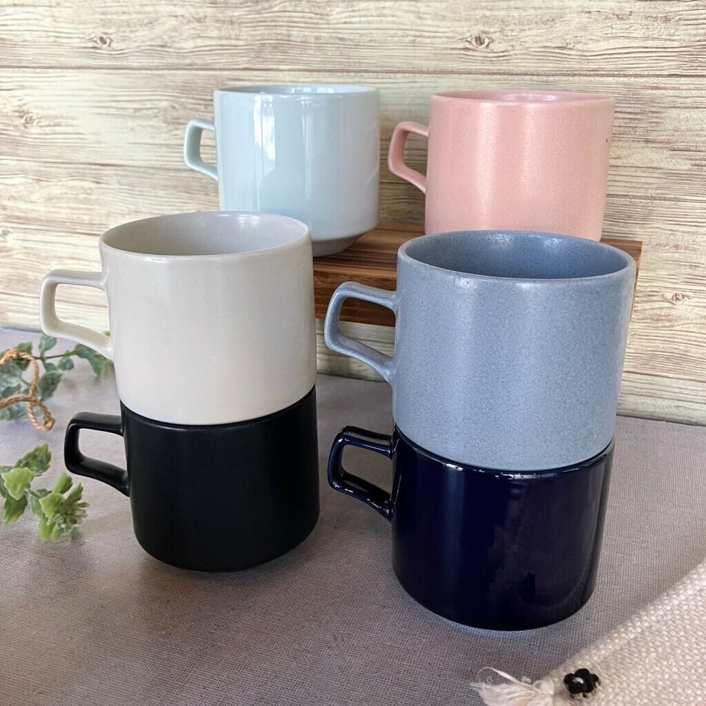 【全9色】Mino_works 切立マグカップ (330㏄) カフェ風 くすみカラー モダン おしゃれ食器 かわいい食器【日本製】