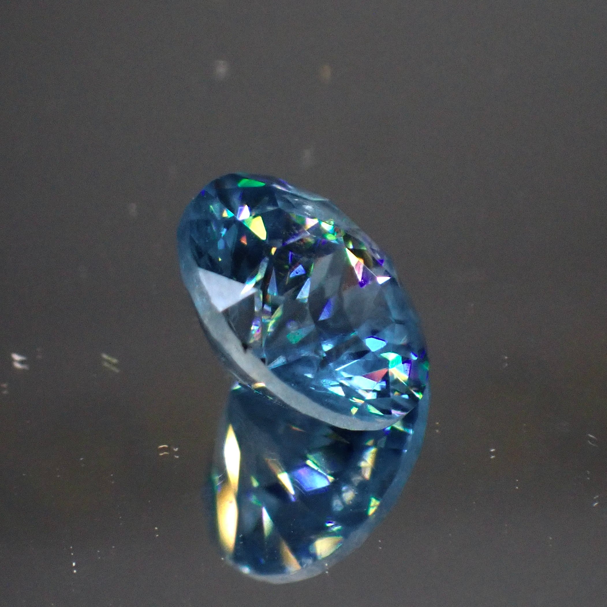 Brilliant Rose cut™️】輝く青色、ファイアの誘惑 2.9ct 天然 ブルー