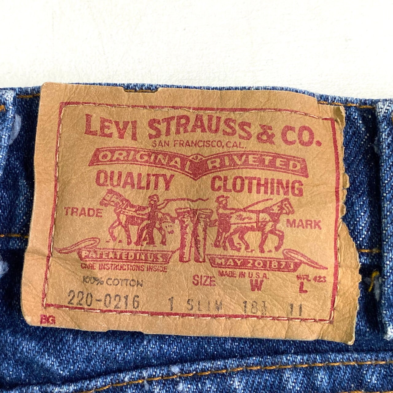 kids】80年代 USA製 Levi''s リーバイス 220-0216 デニムパンツ キッズ