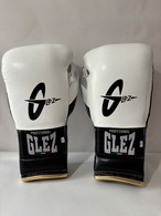 【即発送】GLEZ  14oz紐式/ホワイト×ブラック×シルバー(パイピングゴールド)