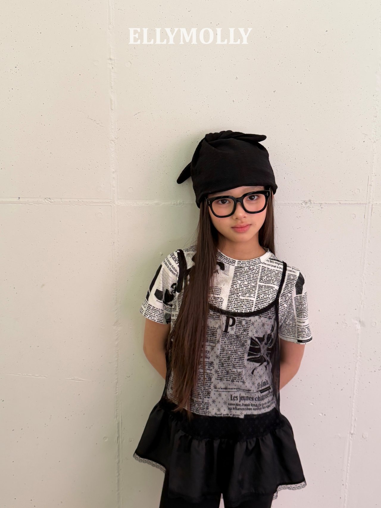 [ELLYMOLLY] Paperpop Tee / [엘리몰리] 페이퍼팝티