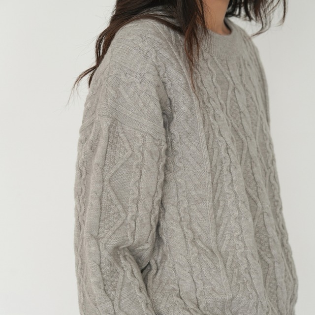 cable knit top J00116