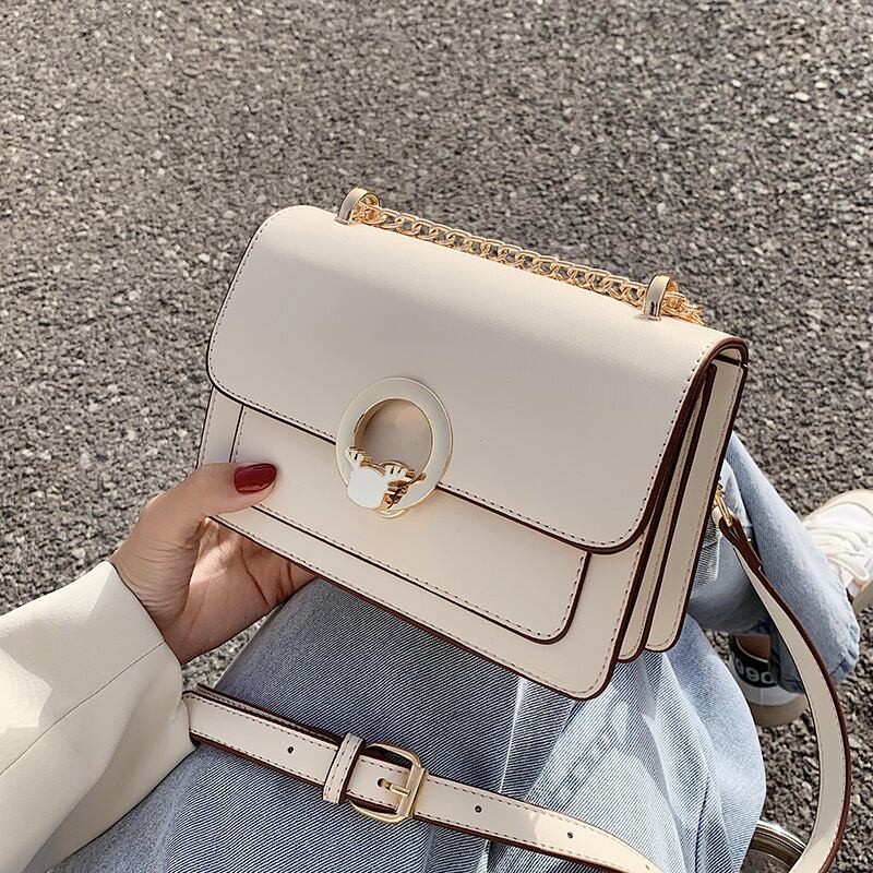 フランスの風合い人気バッグ女性2020新しい波夏のワイルドチェーンメッセンジャーバッグネット赤い海の小さな四角いバッグ Tiancai_Wing_Bag4598368