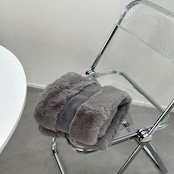 eco fur cape/gray