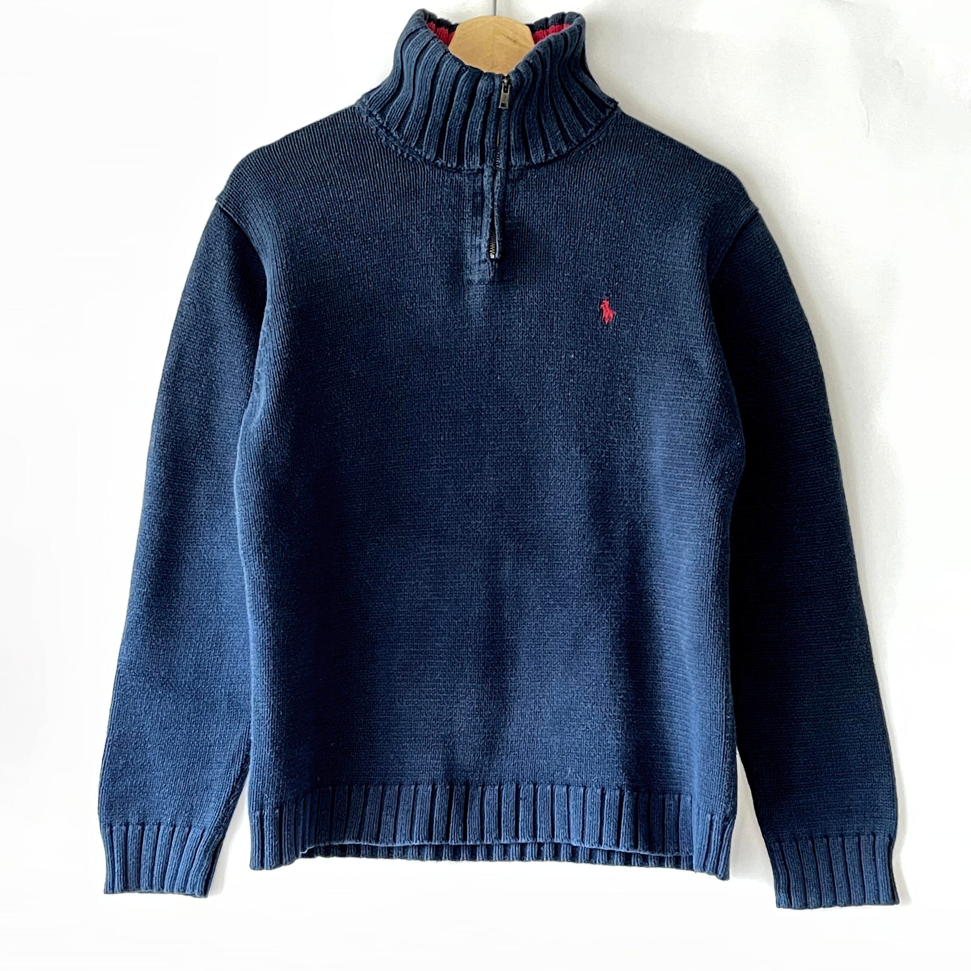 【古着】polo by Ralph Lauren half zipニット | Peaky Beginners Club