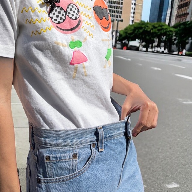 【KIDS&LADIES】Smile T-shirt size:youth XL