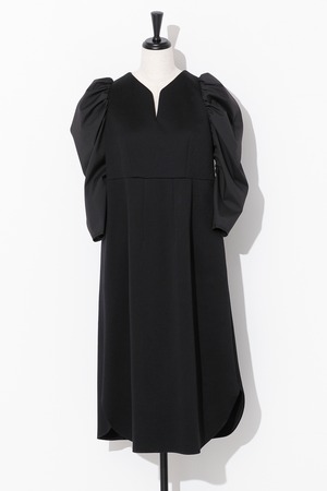 Cardbord Knit Dress Ⅰ　BLACK