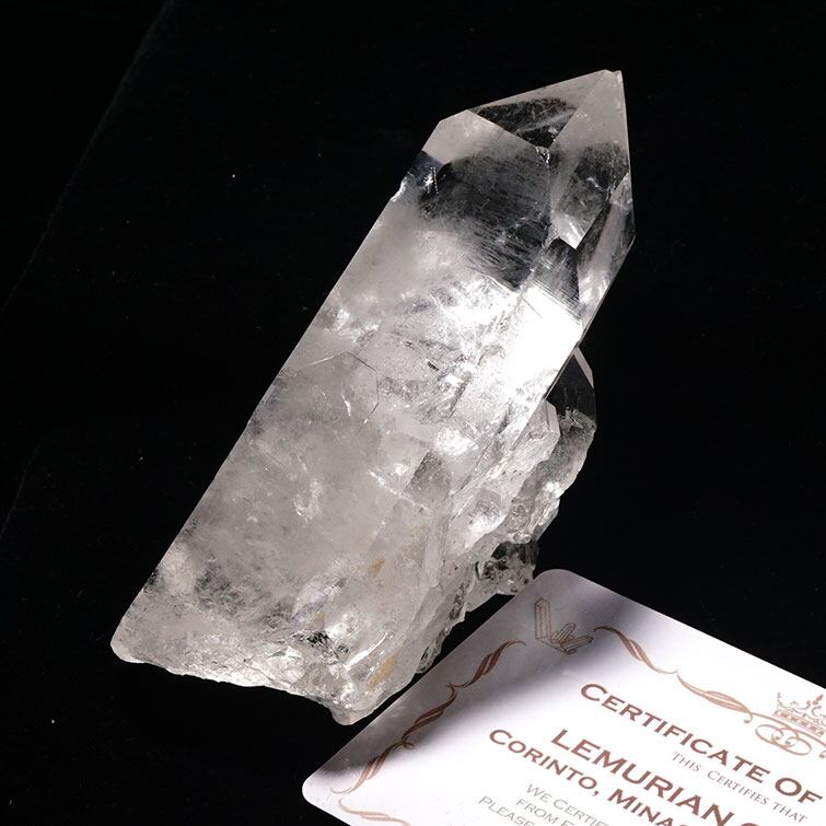 水晶 クラスター 原石 ブラジル ミナスジェライス州 コリント産 レムリアンシード クォーツインクォーツ 証明書付属 282-179