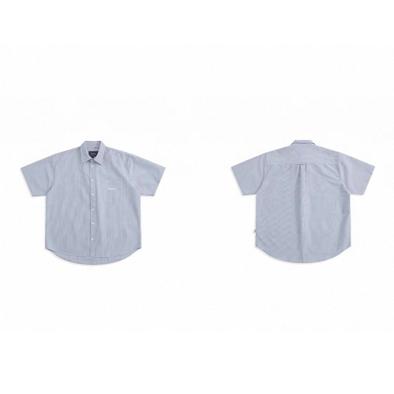Chest logo stripe boxy shirt 1423 - 14