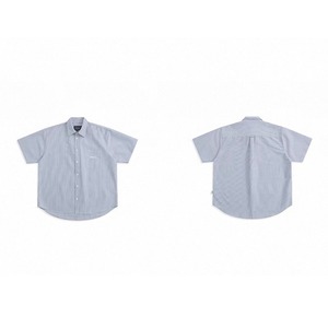 Chest logo stripe boxy shirt 1423