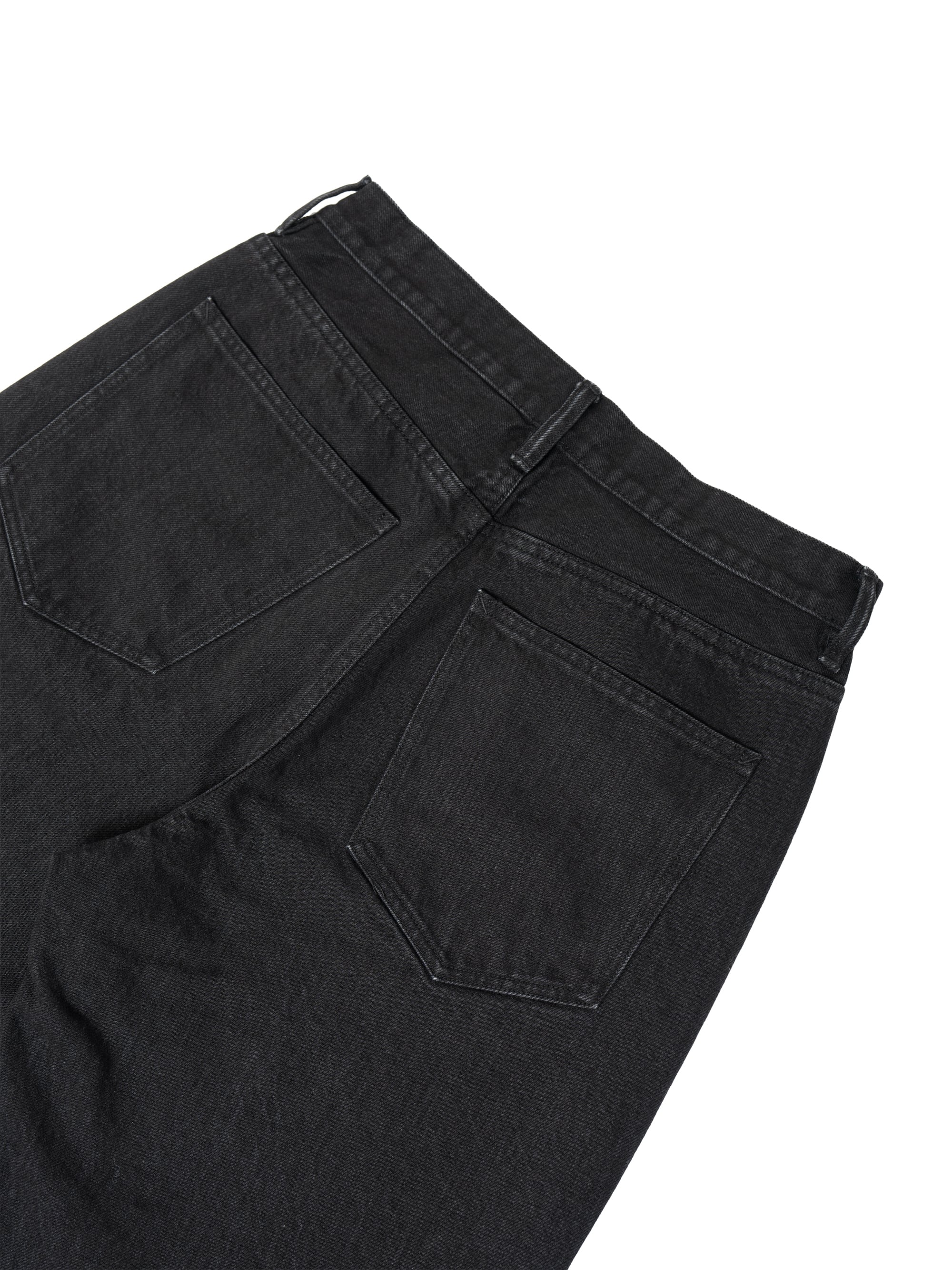 KAJA MEDIUM BAGGY BLACK DENIM PANTS | KAJA