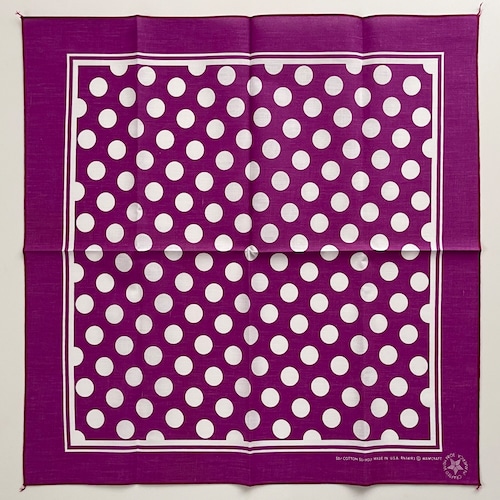 【Deadstock】80s~ RN14193 Dot ヴィンテージバンダナ MADE IN USA