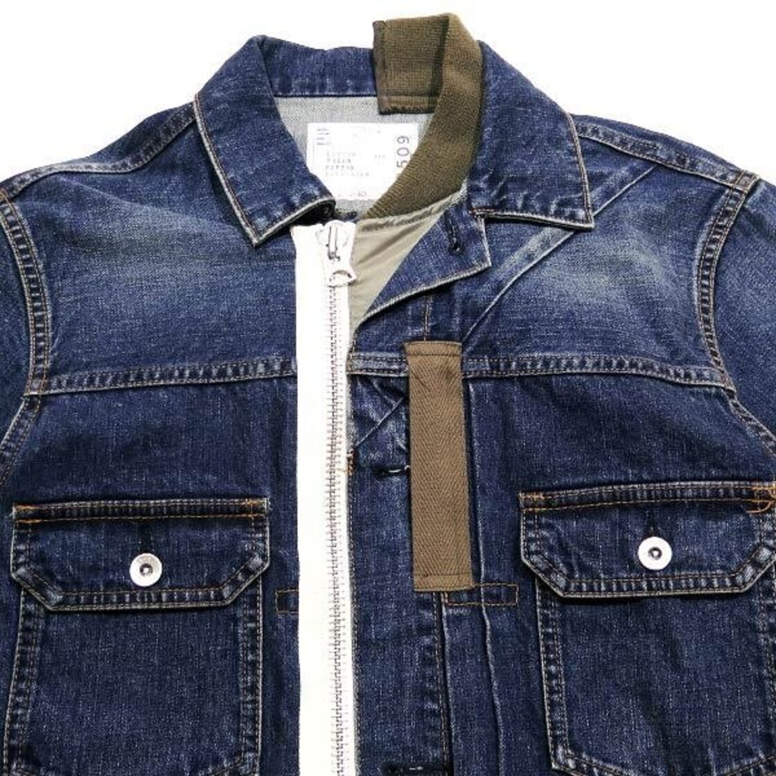 sacai 21SS DENIM BLOUSON 21-02509M サイズ2 サカイ デニム ブルゾン 