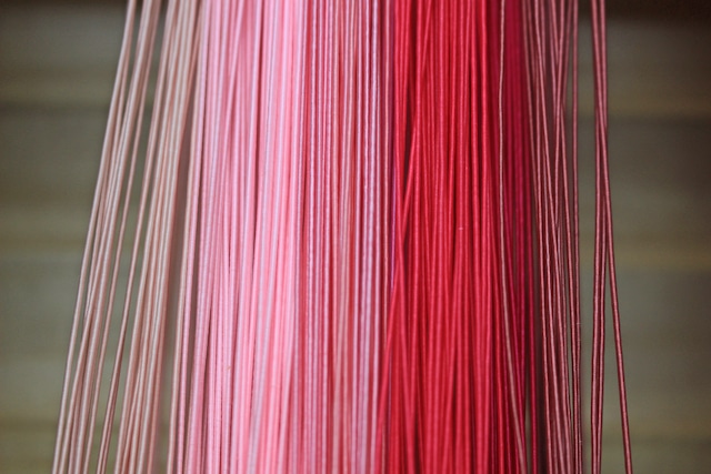 色鮮やか水引＜ピンク色＆パープル色＞シリーズ(9色×各2本＝18本セット）