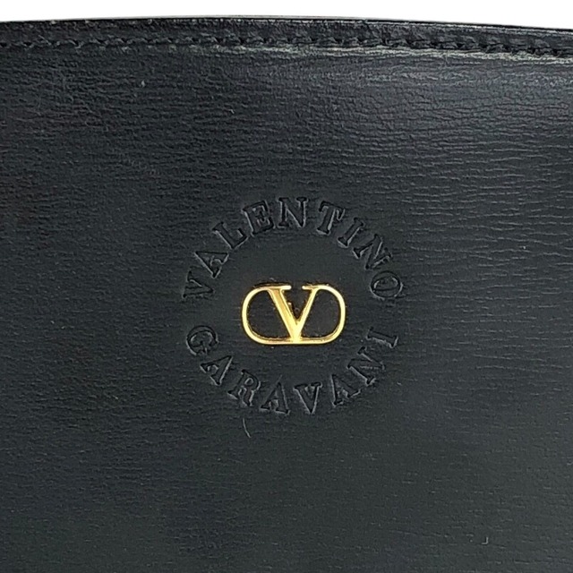 VALENTINO GARAVANI ヴァレンティノガラヴァーニ ハンドバッグ ブラック ロゴ レザー vintage ヴィンテージ オールド bdrkye