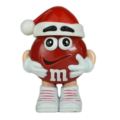 M&M's ミニディスペンサー フィギュア レッド・ホリデー・サンタ帽