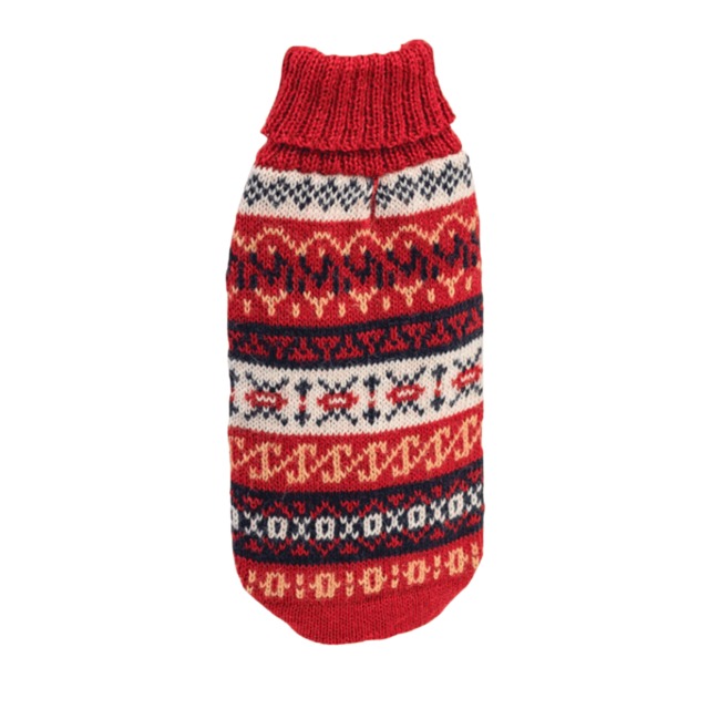 最高級素材 手編みセーター【Alqo Wasi（アルコワシ）】アルパカ ドッグセーター/Heritage Alpaca Dog Sweater