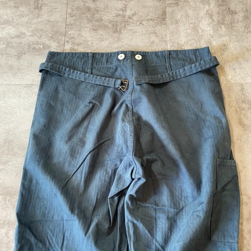 50-60s フランス軍 HBT フレンチワーク コットン パンツ W36 詳細写真10