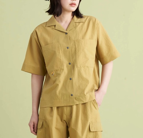 Nanga ナンガ ウィメンズ Dot Air COMFY S/S SHIRT W 半袖 女性用 シャツ