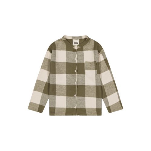 STUDIO BOHEME /  JIM SHIRT / KAKI GINGHAM / 36M、4Y